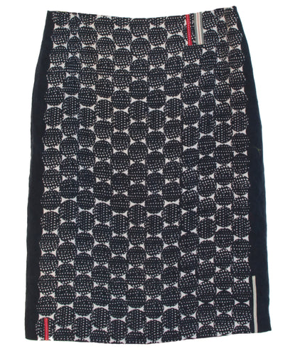 'Guinea' print pencil linen skirt