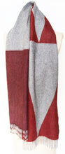 Colour Block hand printed Angora Wool scarf - Staffa 7 menswear