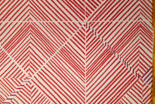 Jane Keith  'Fields of Colour' Hand printed wool hanging 2019. Detail 100% Wool, 950mm x 950mm x 20mm