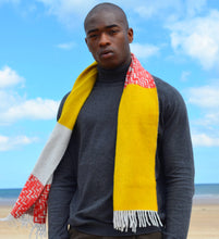 Menswear angora wool scarf