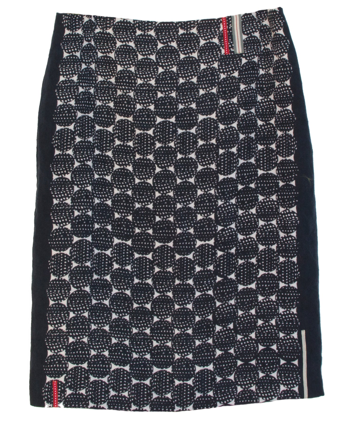 'Guinea' print pencil linen skirt