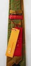 Zig zag indian douppion silk tie
