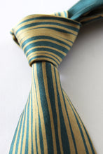 Medium stripe crepe satin silk tie