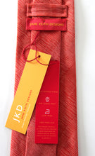 Small dashes (JKD90) sandwashed spun silk hand printed tie