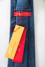 Small dashes (JKD90) sandwashed spun silk hand printed tie