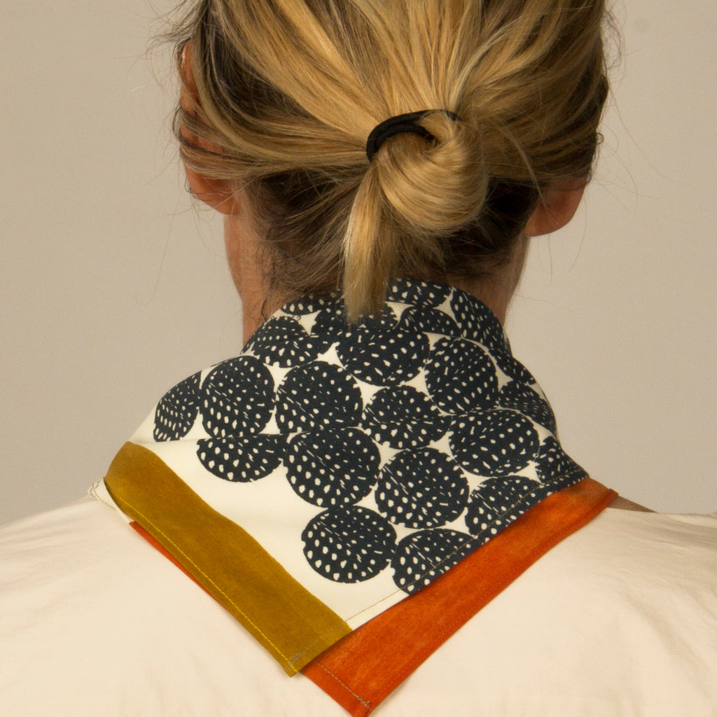 Small square silk neckerchief (JKD neckerchief 17) – Jane Keith Designs
