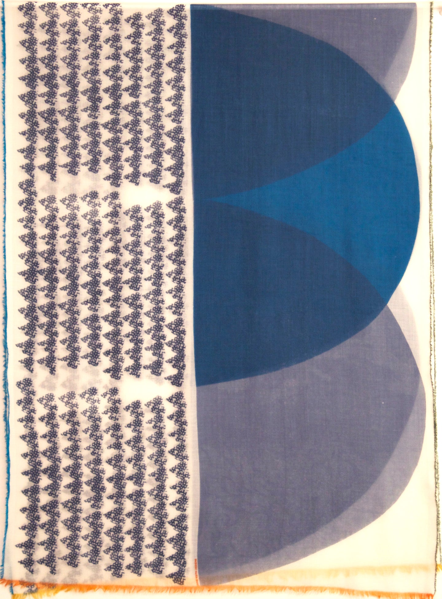 Superfine Cashmere Scarf - Half Moons and Guinea (JKD 34c)