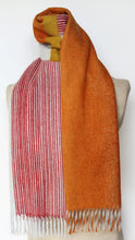 Jane Keith Designs Colour Block hand printed Angora Wool scarf - Staffa 4