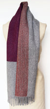 Jane Keith Designs Colour Block hand printed Angora Wool scarf - Staffa 5