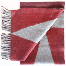 Jane Keith Designs Colour Block hand printed Angora Wool scarf - Staffa 7