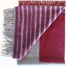 Angora wool printed scarf