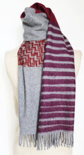 Angora wool printed scarf