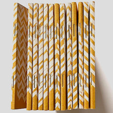 'Chevrons' Hand Printed A6 note book