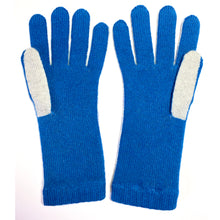 Ladies broad-striped cashmere glove.