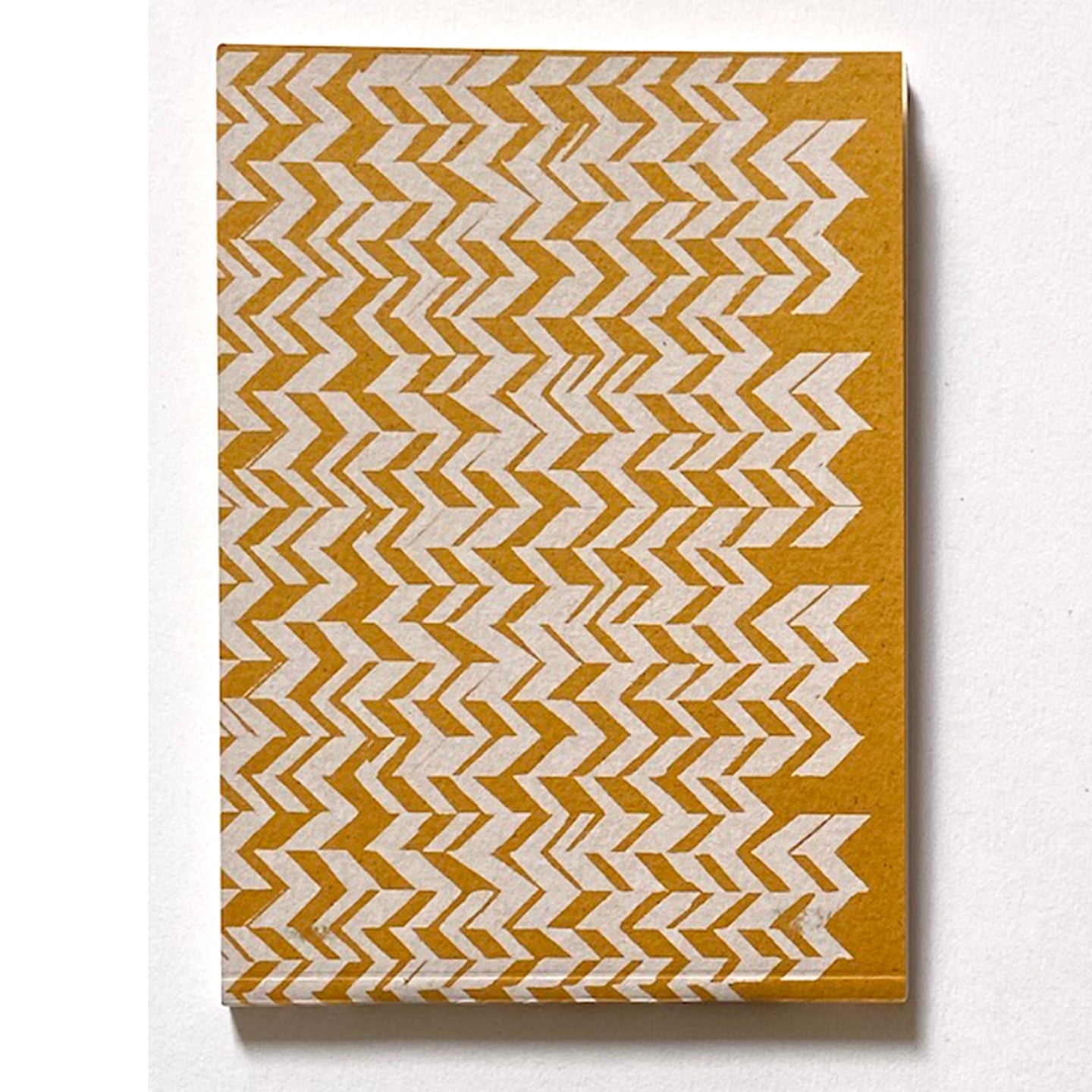 'Chevrons' Hand Printed A6 note book
